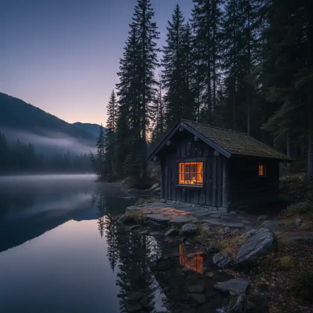 Lakeside Cabin exterior