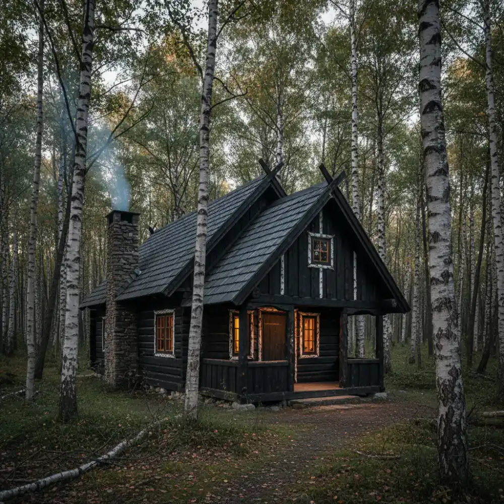 The Birch Cabin exterior