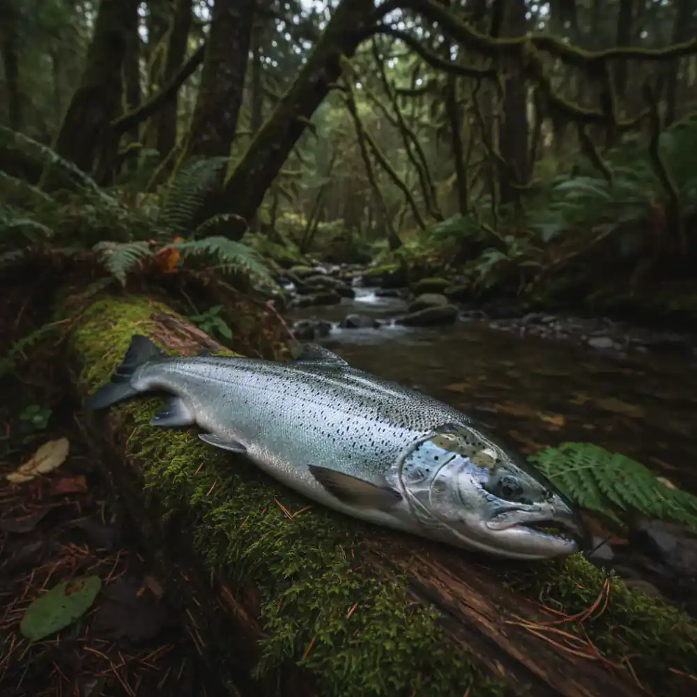 Spring salmon catch